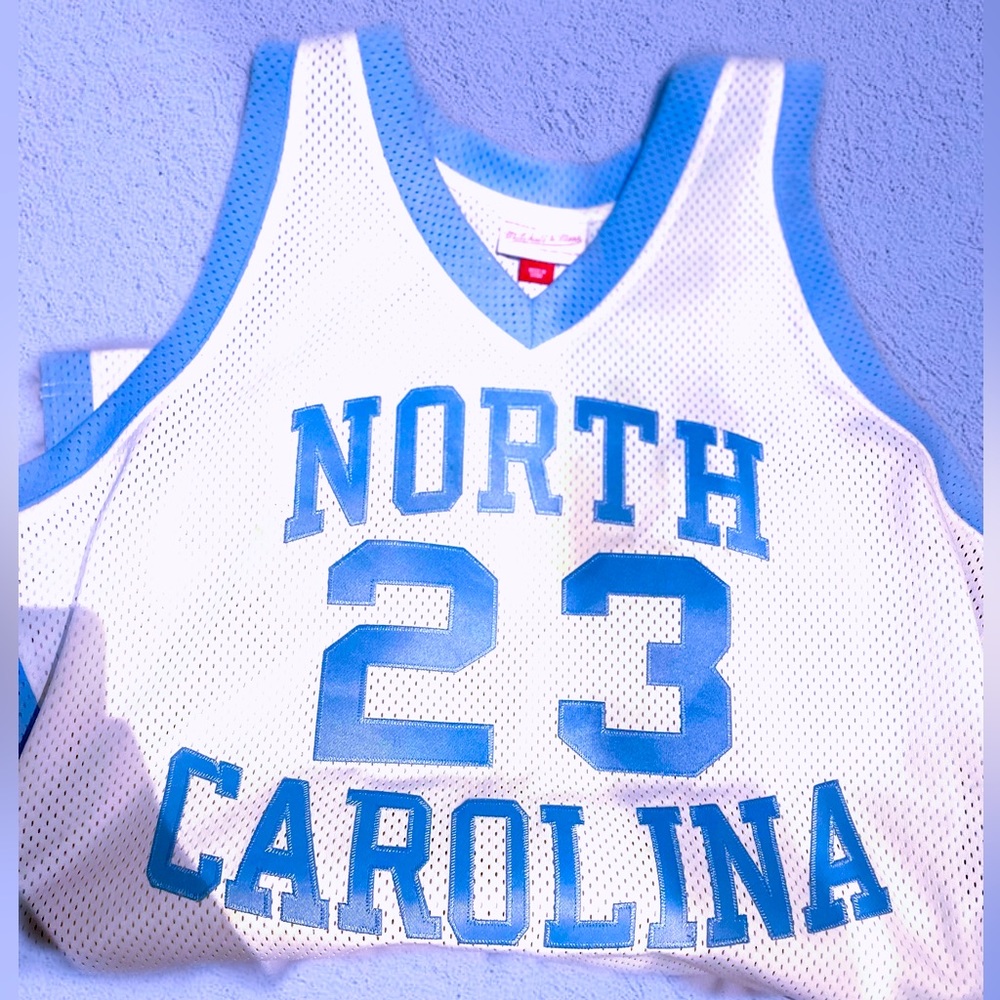 Mitchell and Ness Men’s Michael Jordan White North Carolina TarHeels Authentic